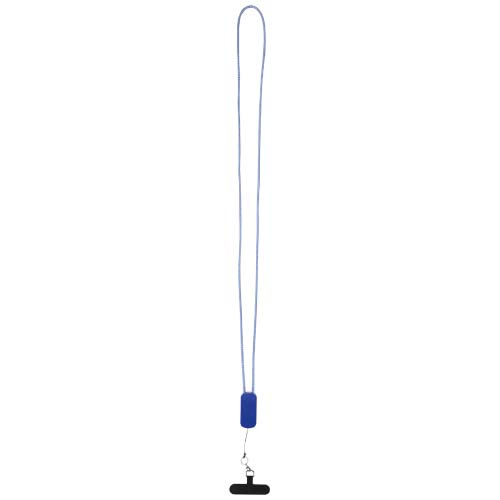 Cordon smartphone recyclé avec câble 5-en-1 à personnaliser Anser Bleu royal